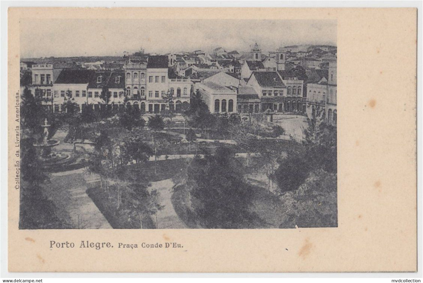 BRAZIL PORTO ALEGRE Praca Conde D'Eu Ed. Livraria Americana PC CPA 1900s XF ! - Porto Alegre