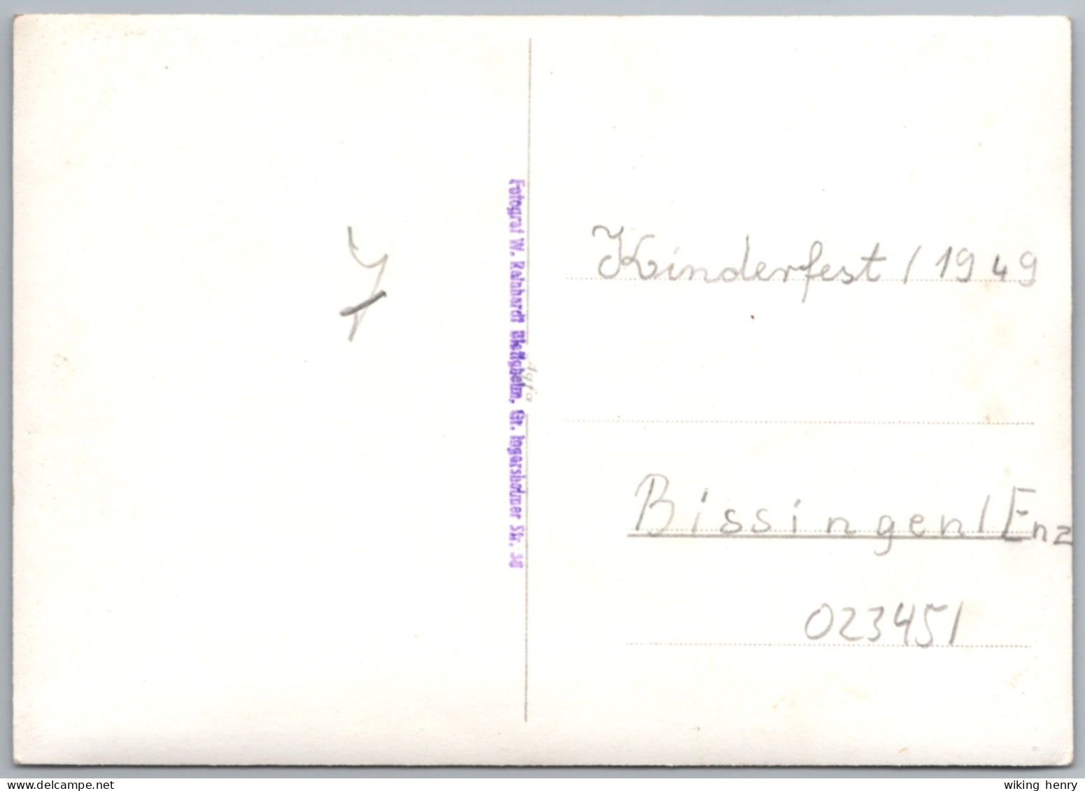 Bietigheim Bissingen - S/w Kinderfest 1949 In Bissingen An Der Enz - Bietigheim-Bissingen
