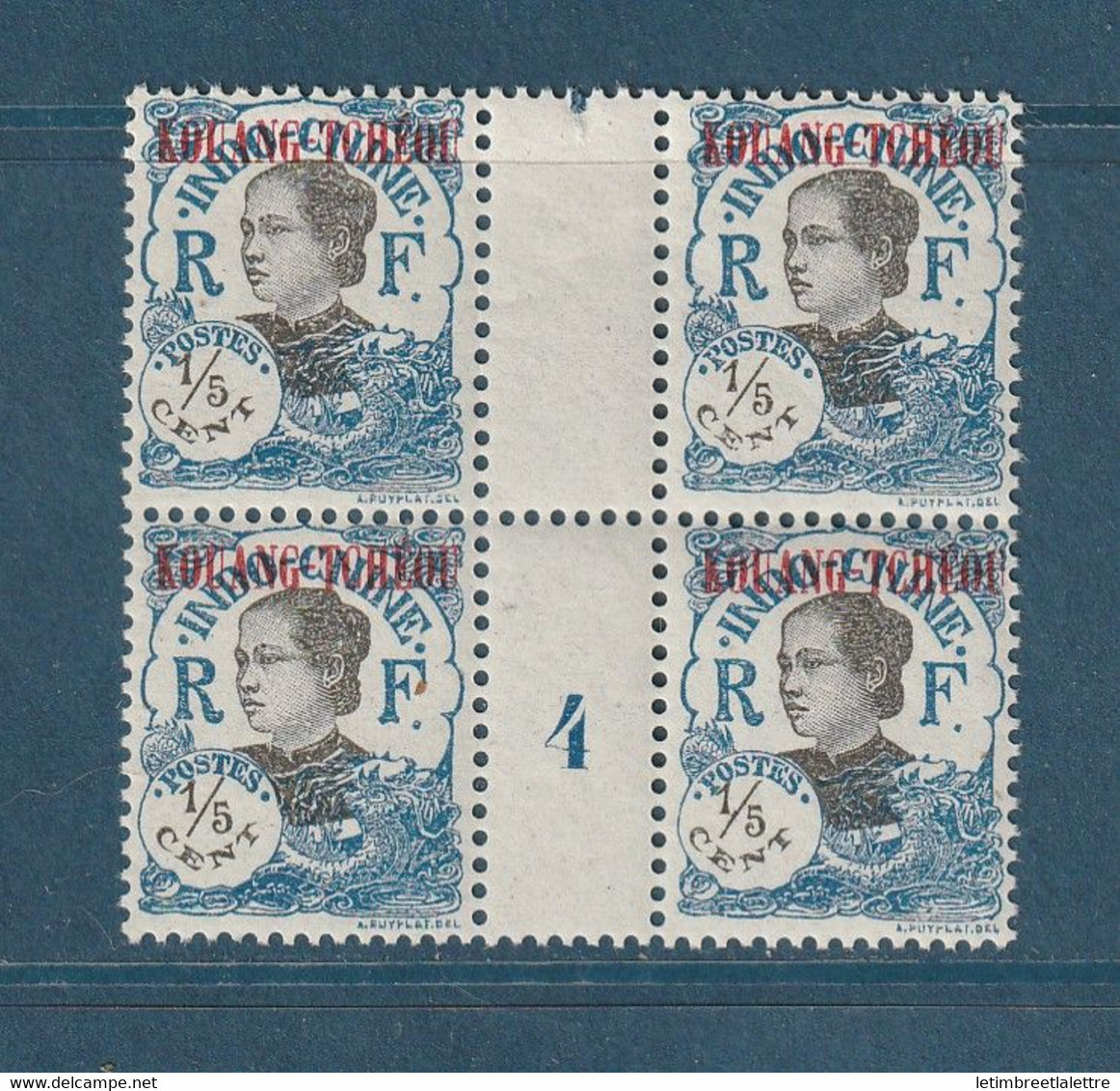 Kouang Tchéou - YT N° 53 ** - Millésime 4 - Neuf Sans Charnière - 1923 - Unused Stamps