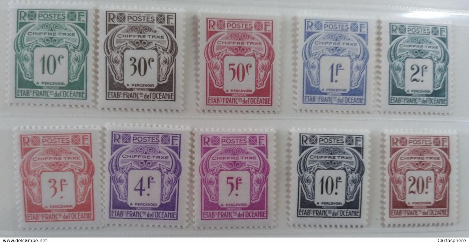 OCEANIE TAXE N° 18 à 27 NEUF** - Timbres-taxe