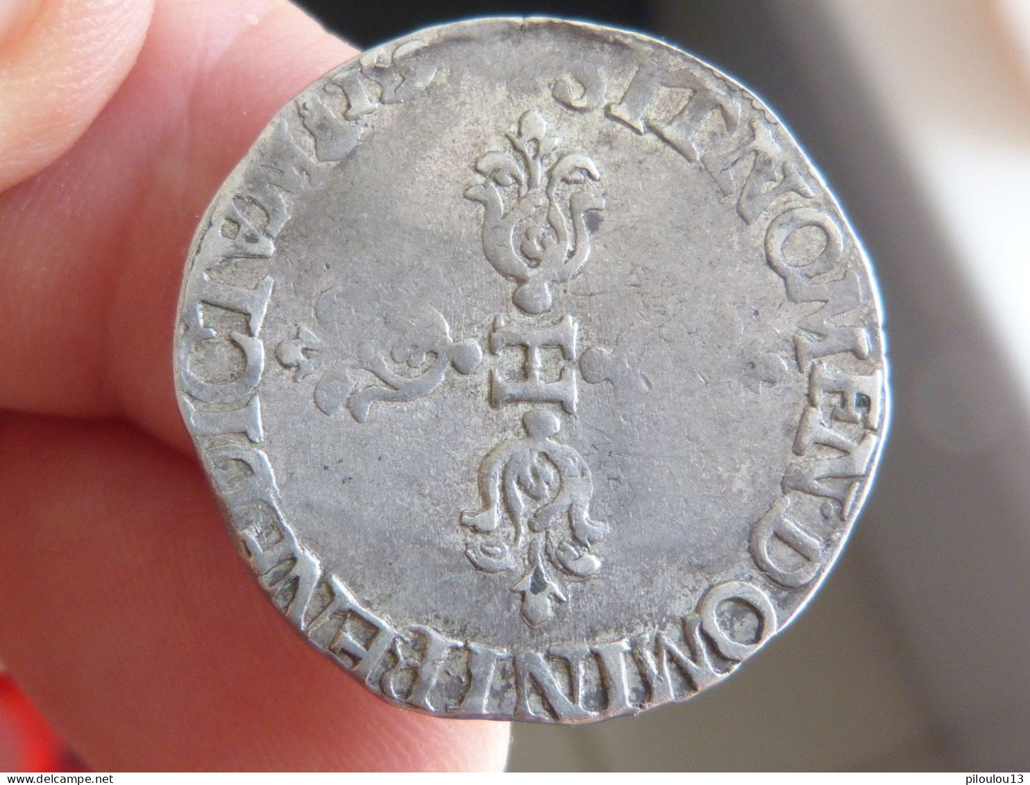 Rare 1/2 Franc D'Henri IV 1597 X (Amiens) - 1589-1610 Enrique IV