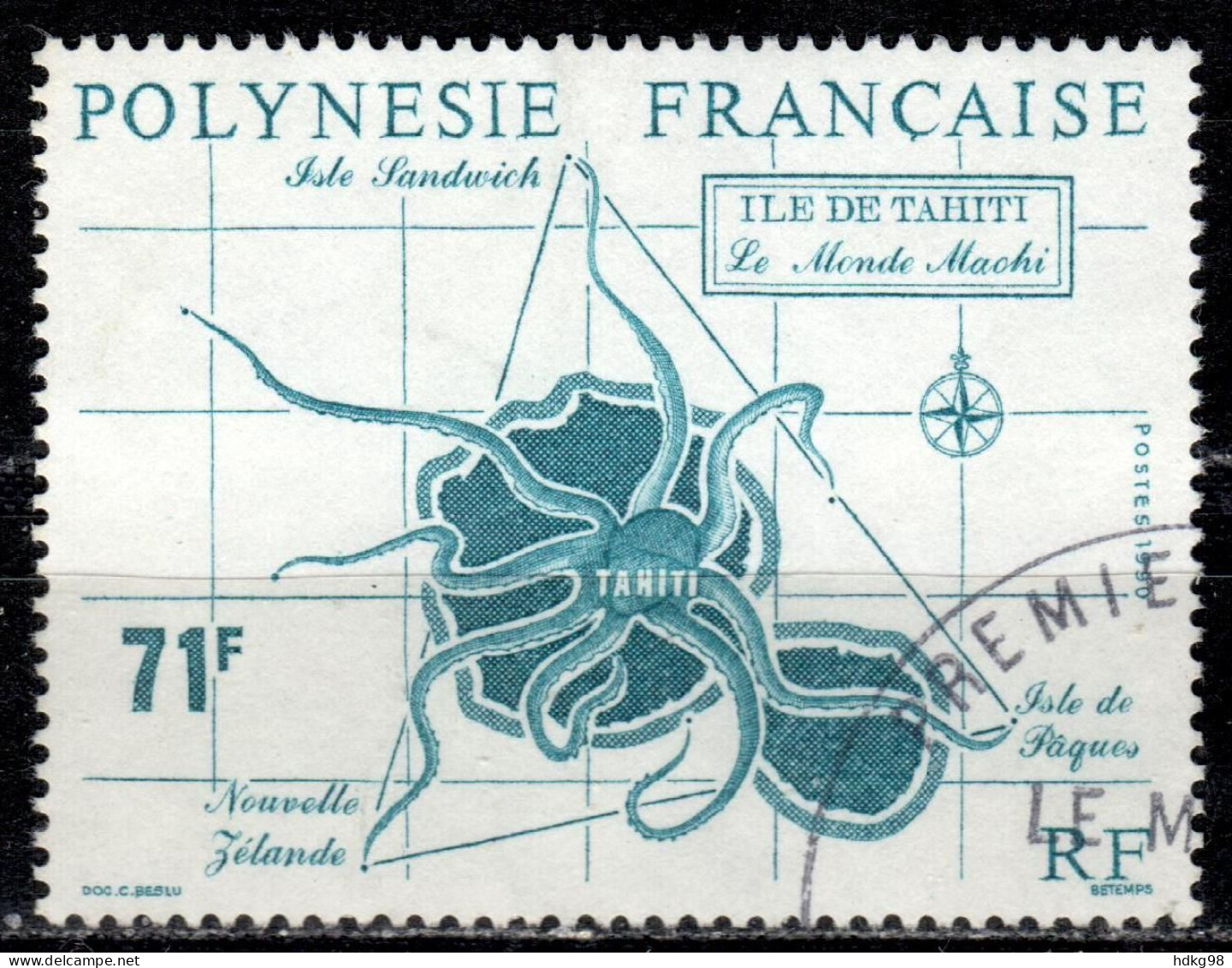 F P+ Polynesien 1990 Mi 555-56 Polynesier - Oblitérés