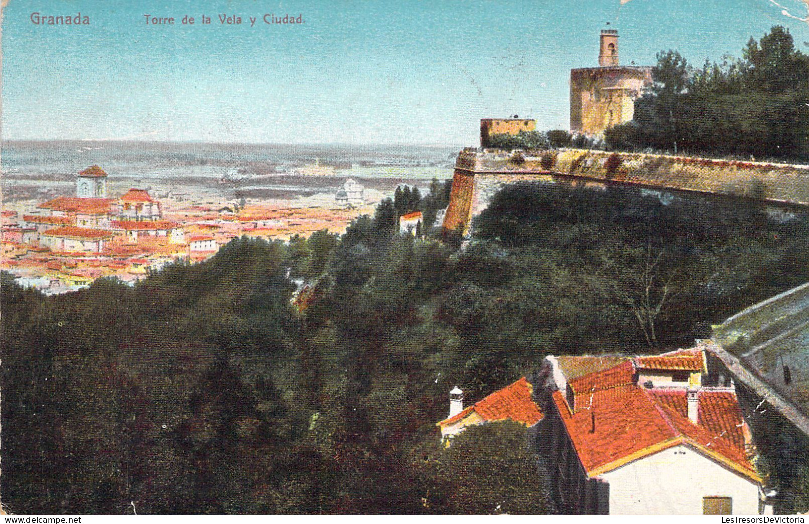 ESPAGNE - GRANADA - Torre De La Vela Y Ciudad - Carte Postale Ancienne - Autres & Non Classés