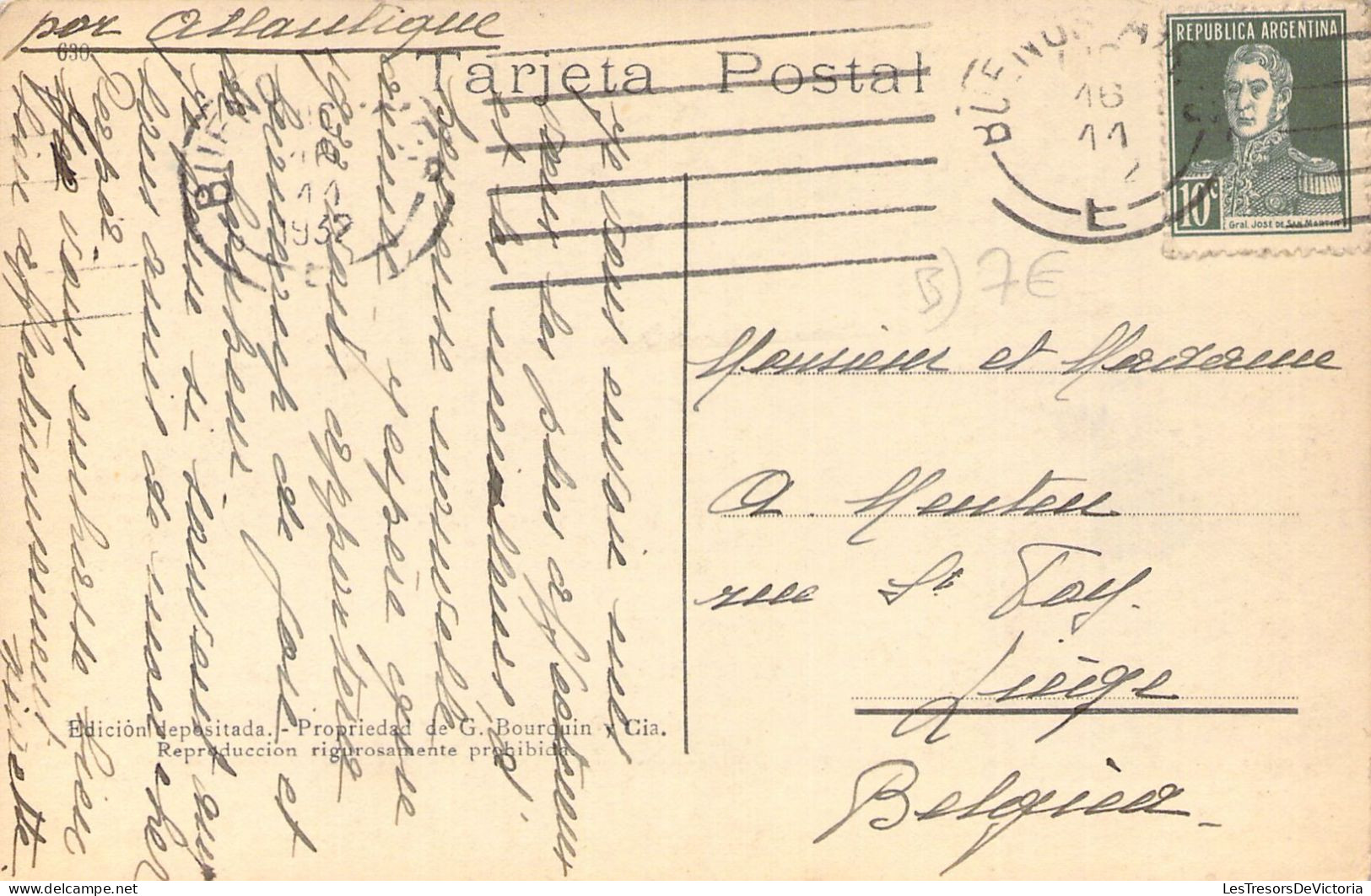 ARGENTINE - Buenos Aires - Edificio De Correos Y Telegrafos - Carte Postale Ancienne - Argentine
