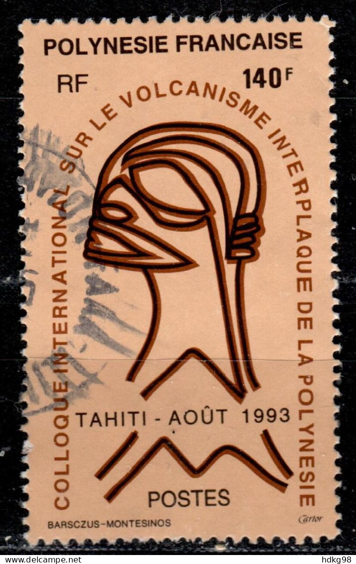 F P+ Polynesien 1993 Mi 638 Vulkanismus - Used Stamps