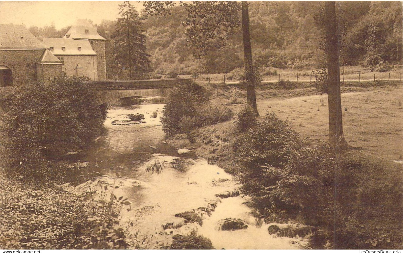 BELGIQUE - HUY - Le Hoyoux En Aval Du Château De Roiseux - Carte Postale Ancienne - Huy