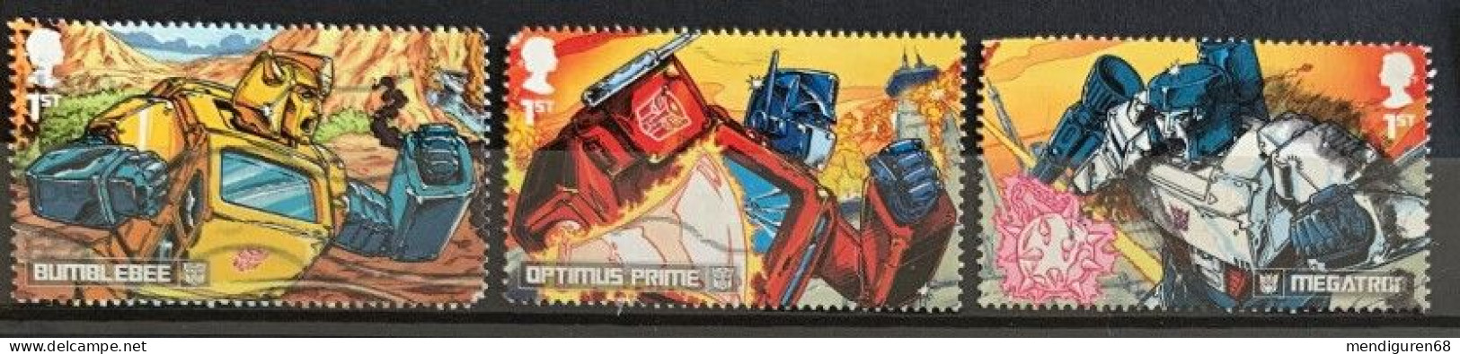 GROSSBRITANNIEN GRANDE BRETAGNE GB 2022 TRANSFORMERS SET  3V USED SG 4700-02 MI 5023-25 YT 5414-16 SN 4265-67 - Used Stamps