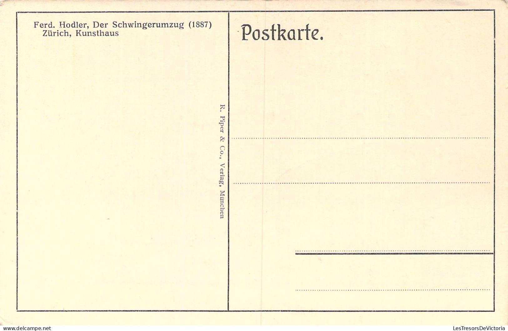 ARTS - Peintures Et Tableaux - Ferd Hodler - Der Schwingerumzug - Carte Postale Ancienne - Peintures & Tableaux