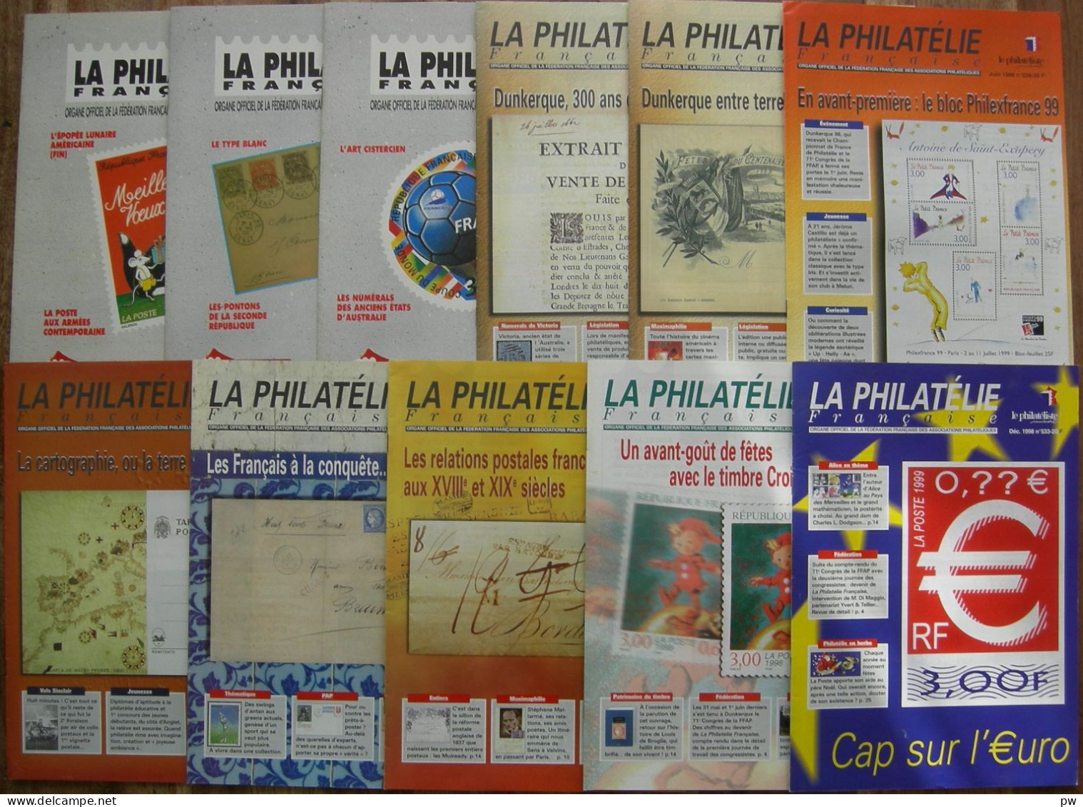 REVUE LA PHILATELIE FRANCAISE Année 1998 Complète (n° 523 à 533) - Francesi (dal 1941))