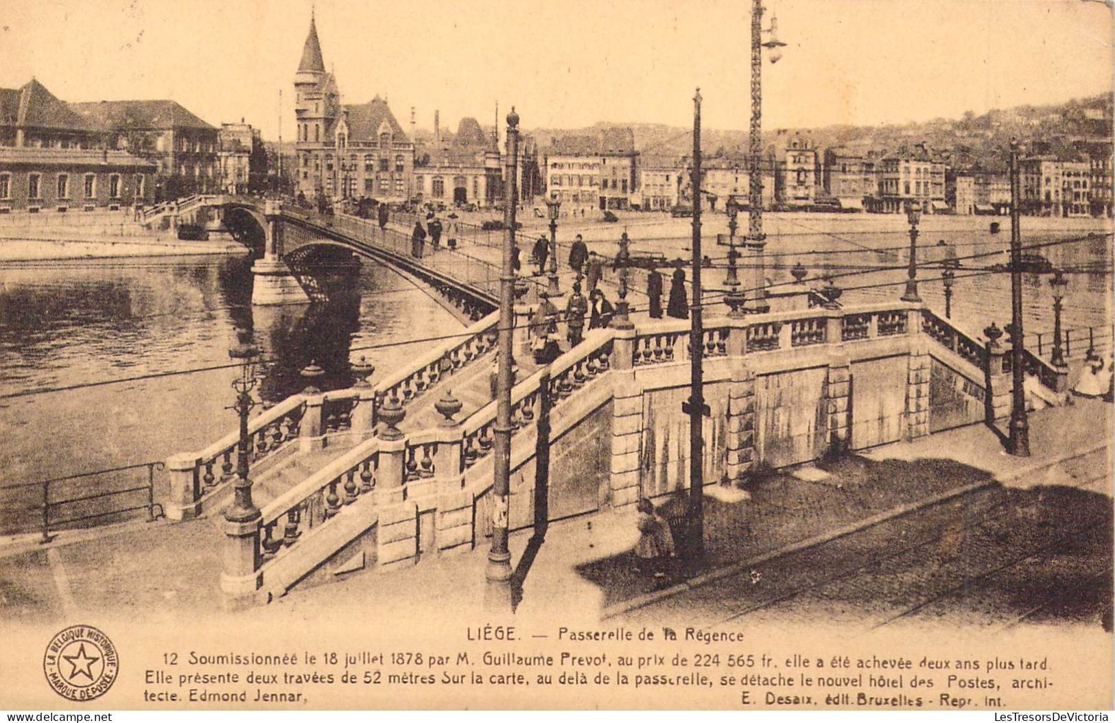 BELGIQUE - LIEGE - Passerelle De La Régence - E Desaix - Carte Postale Ancienne - Lüttich