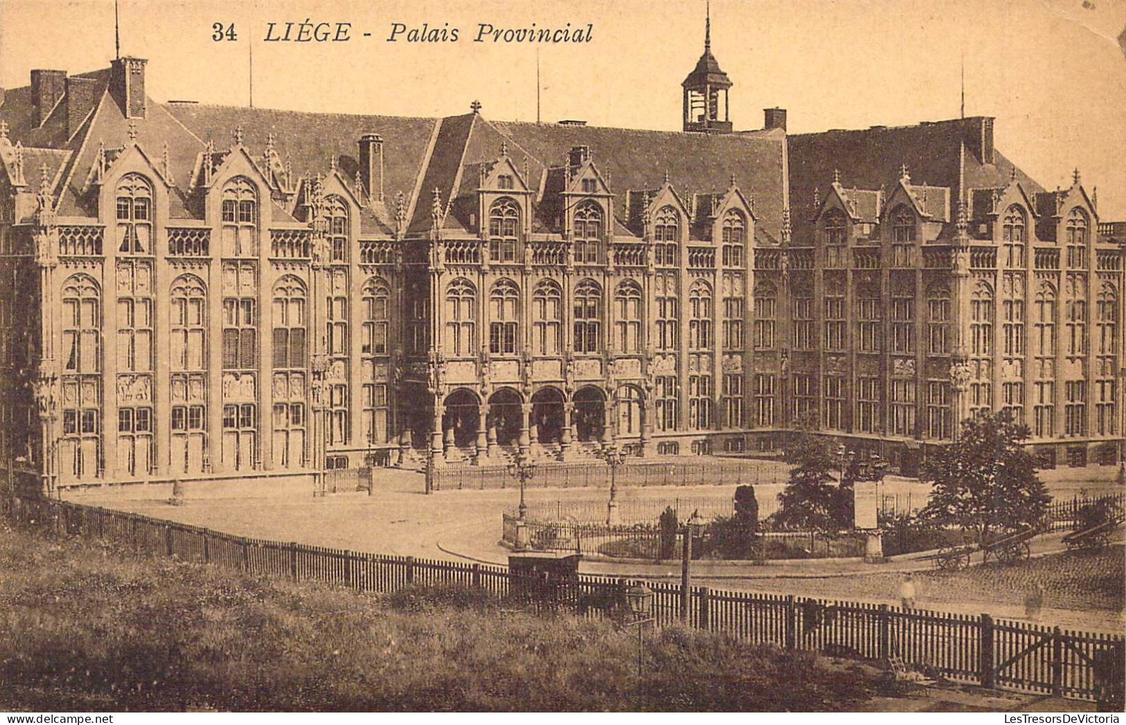 BELGIQUE - LIEGE - Palais Provincial - Edition J Chapelier - Carte Postale Ancienne - Lüttich