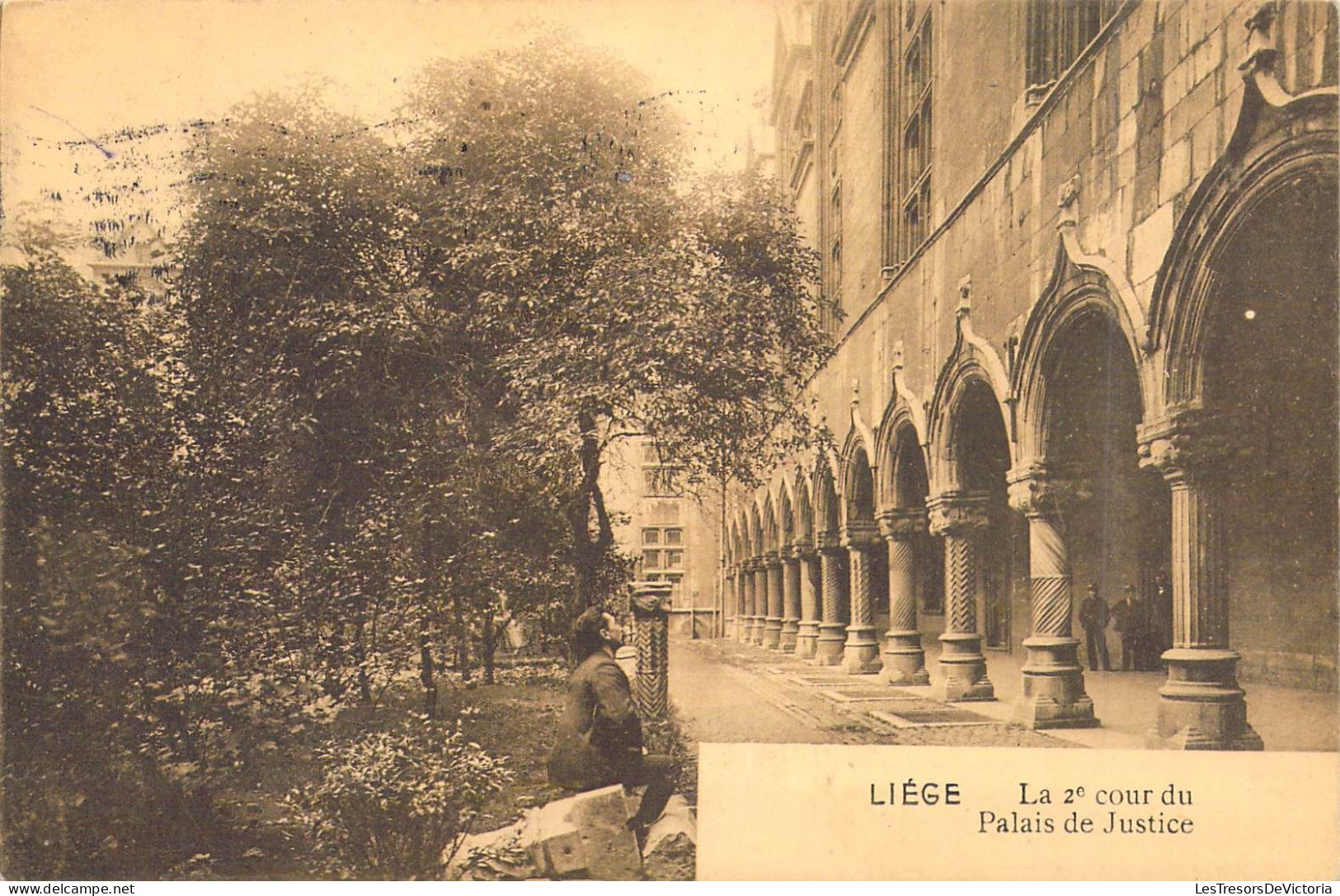 BELGIQUE - LIEGE - La 2e Cour Du Palais De Justice  - Carte Postale Ancienne - Lüttich