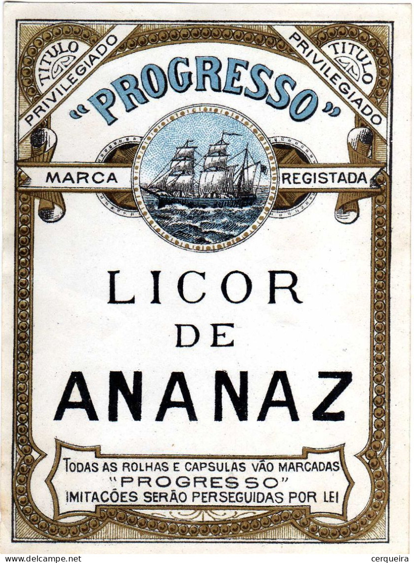 ÉTIQUETTES DE LIQUEUR- ANANAZ - Drank & Bier