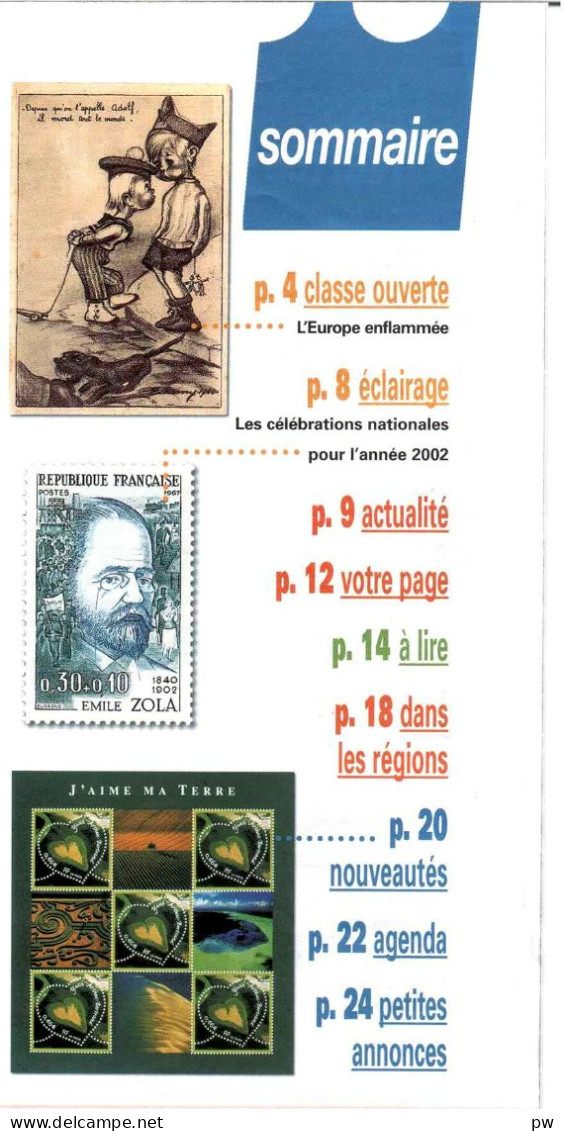 REVUE LA PHILATELIE FRANCAISE N° 564 De Janvier 2002 - Frans (vanaf 1941)