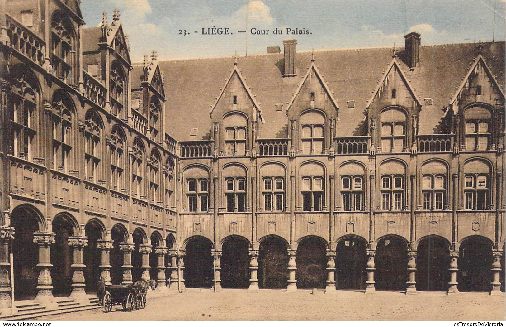 BELGIQUE - LIEGE - Cour Du Palais - Carte Postale Ancienne - Lüttich