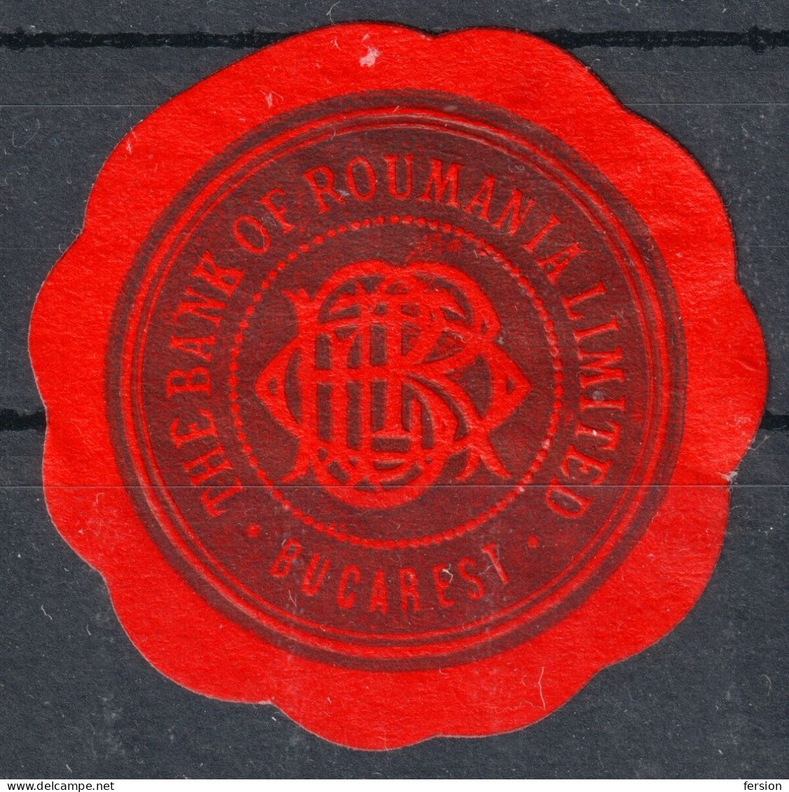 ROMANIA -  Bank Of Roumania Limited BUCAREST - Close VIGNETTE LABEL CINDERELLA  - 1930 - Other & Unclassified