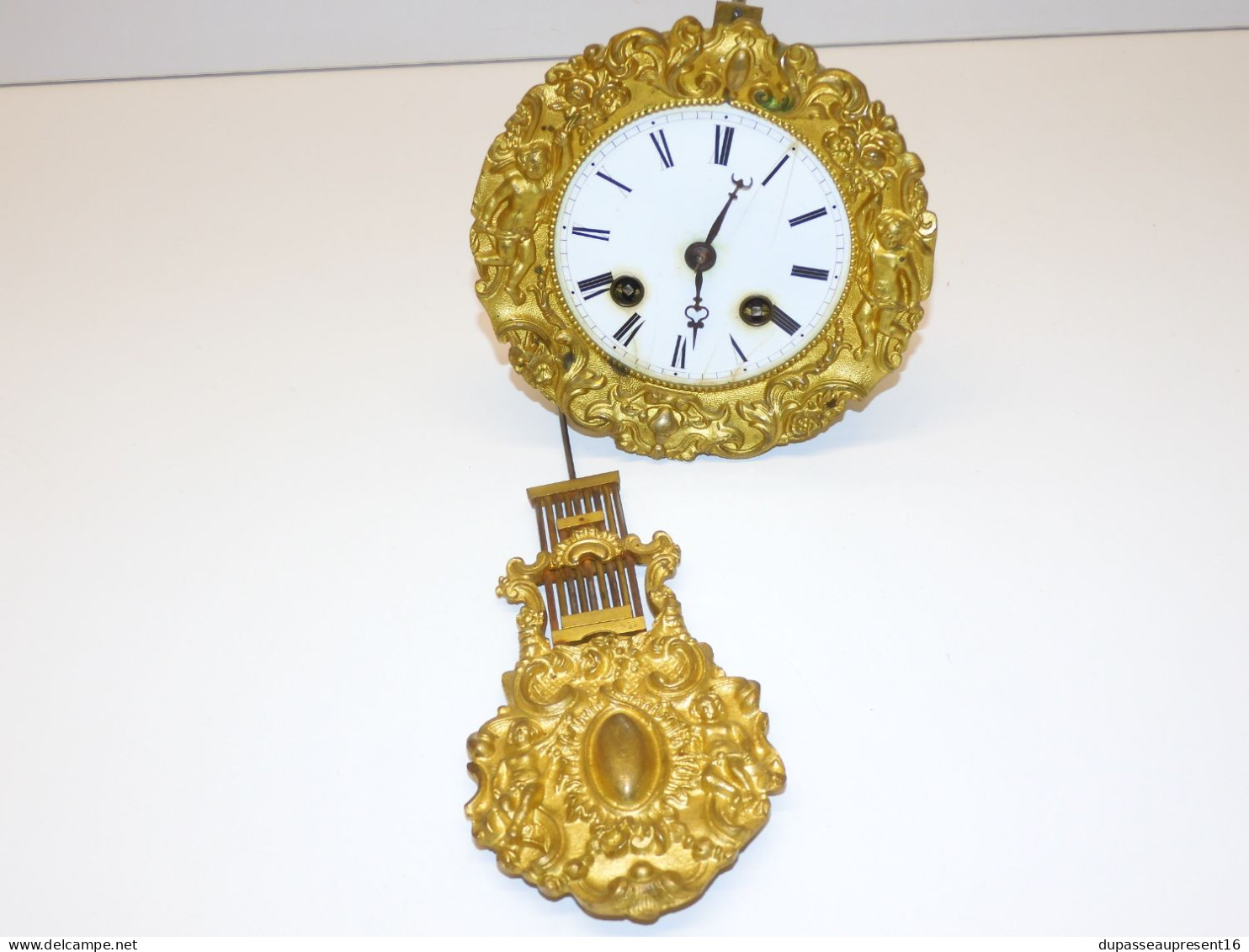 -MOUVEMENT PENDULE PORTIQUE NIII NAPOLEON III HORLOGE XIX E - Horloges