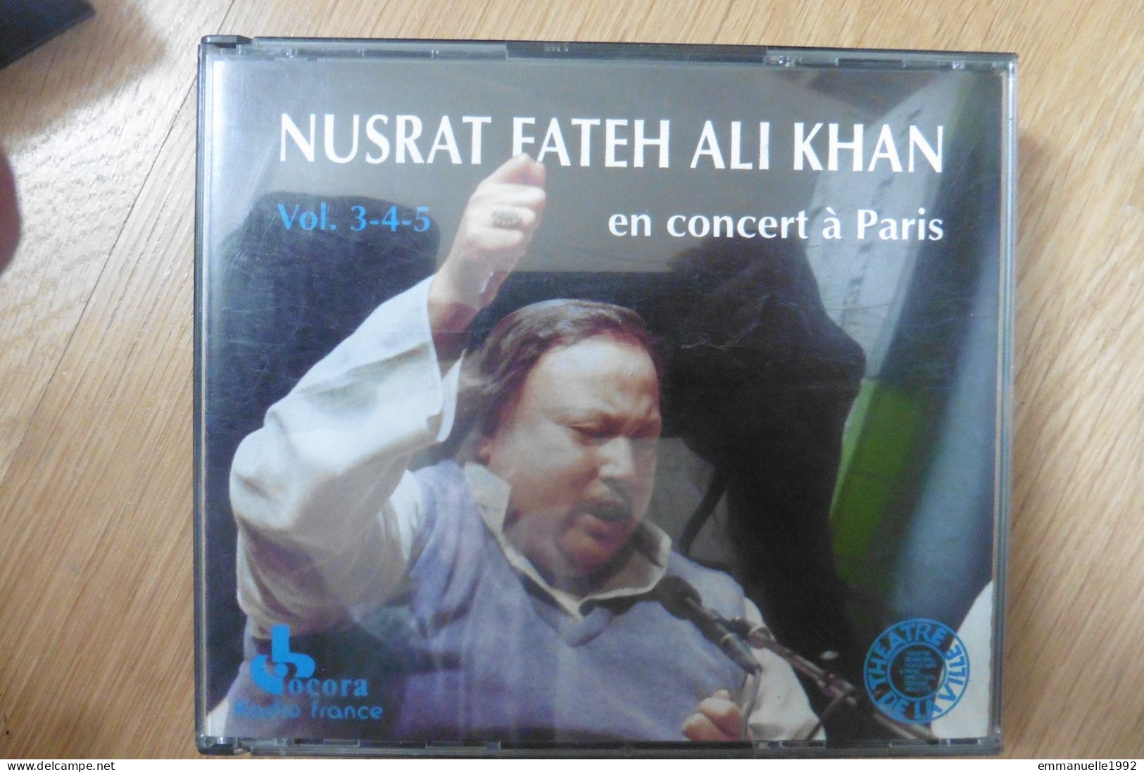 RARE ! Coffret 3 CD Nusrat Fateh Ali Khan En Concert à Paris Vol 3-4-5 Musicien Pakistanais - Musiques Du Monde