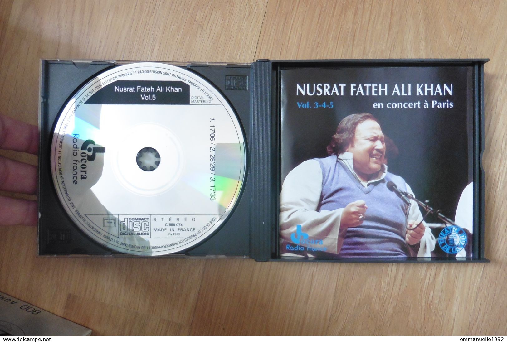RARE ! Coffret 3 CD Nusrat Fateh Ali Khan En Concert à Paris Vol 3-4-5 Musicien Pakistanais - World Music