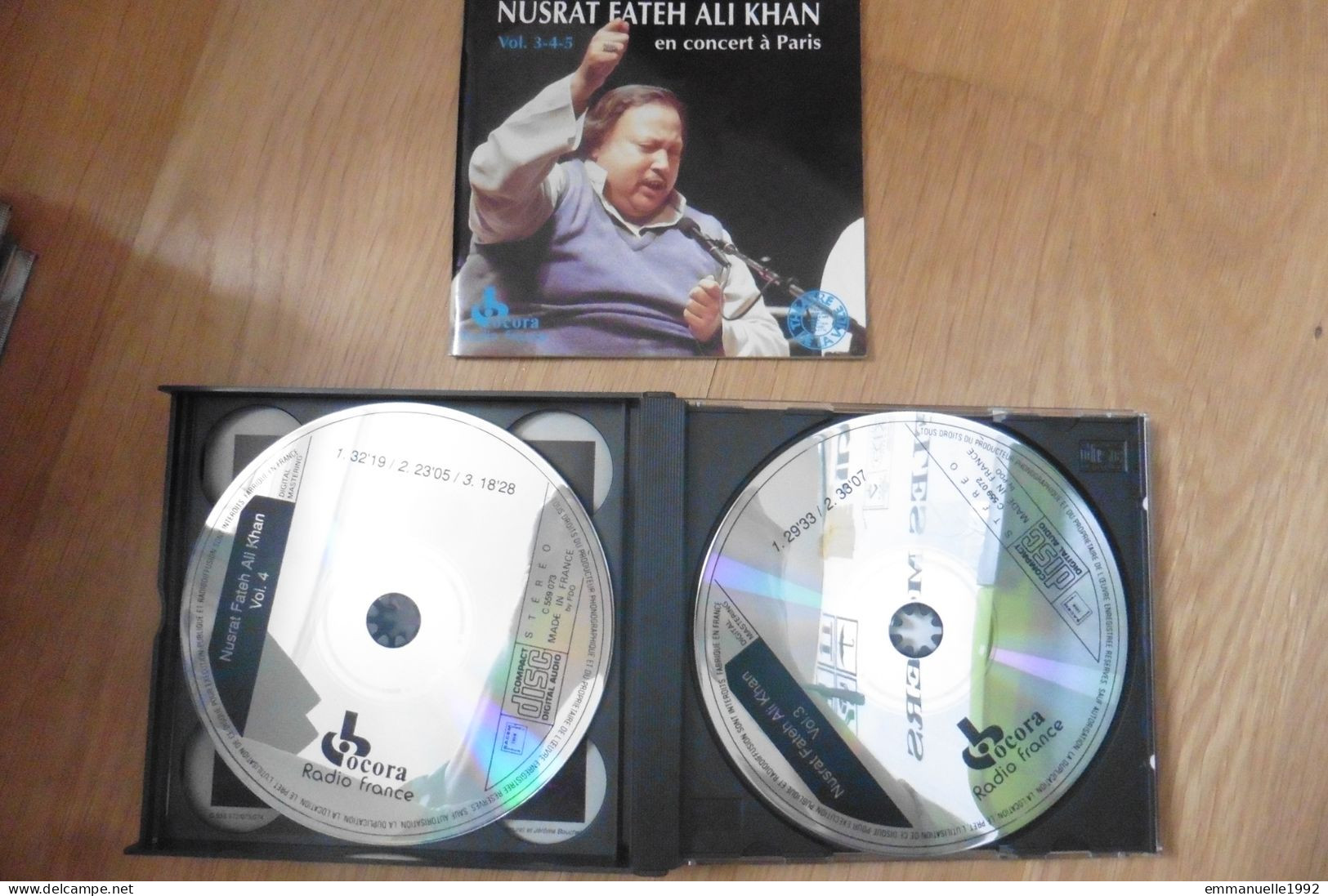 RARE ! Coffret 3 CD Nusrat Fateh Ali Khan En Concert à Paris Vol 3-4-5 Musicien Pakistanais - Musiques Du Monde