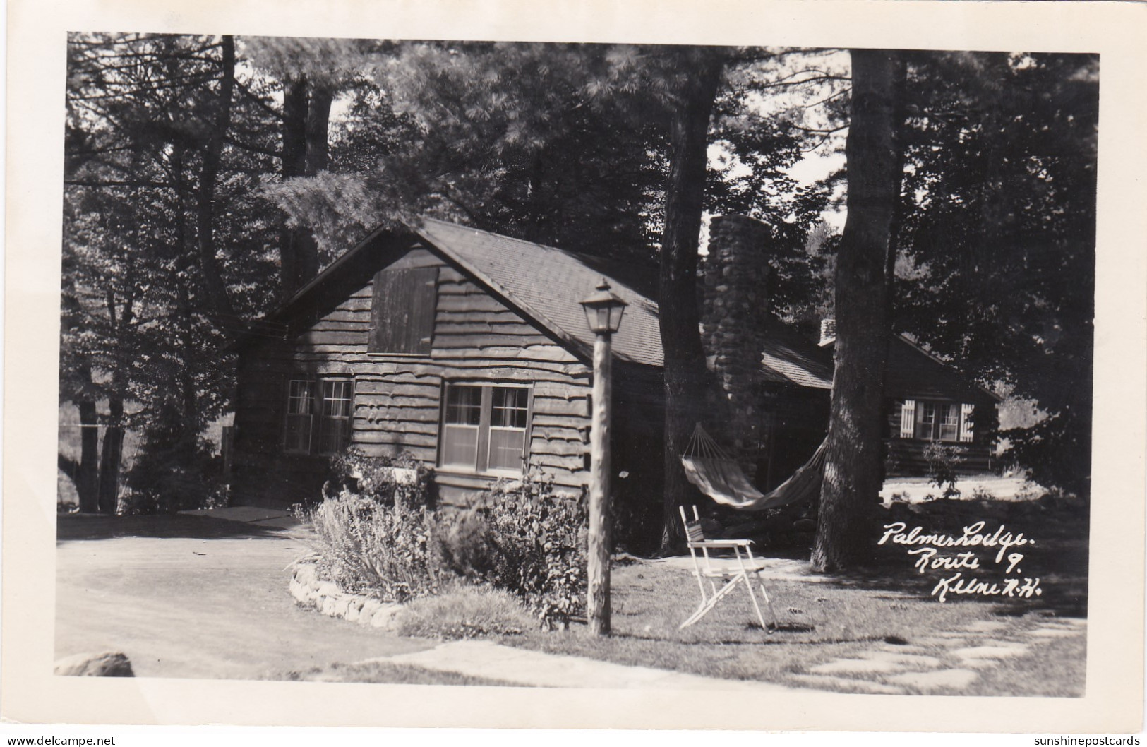 New Hampshire Keene Palmer Lodge On Route 9 Real Photo - White Mountains