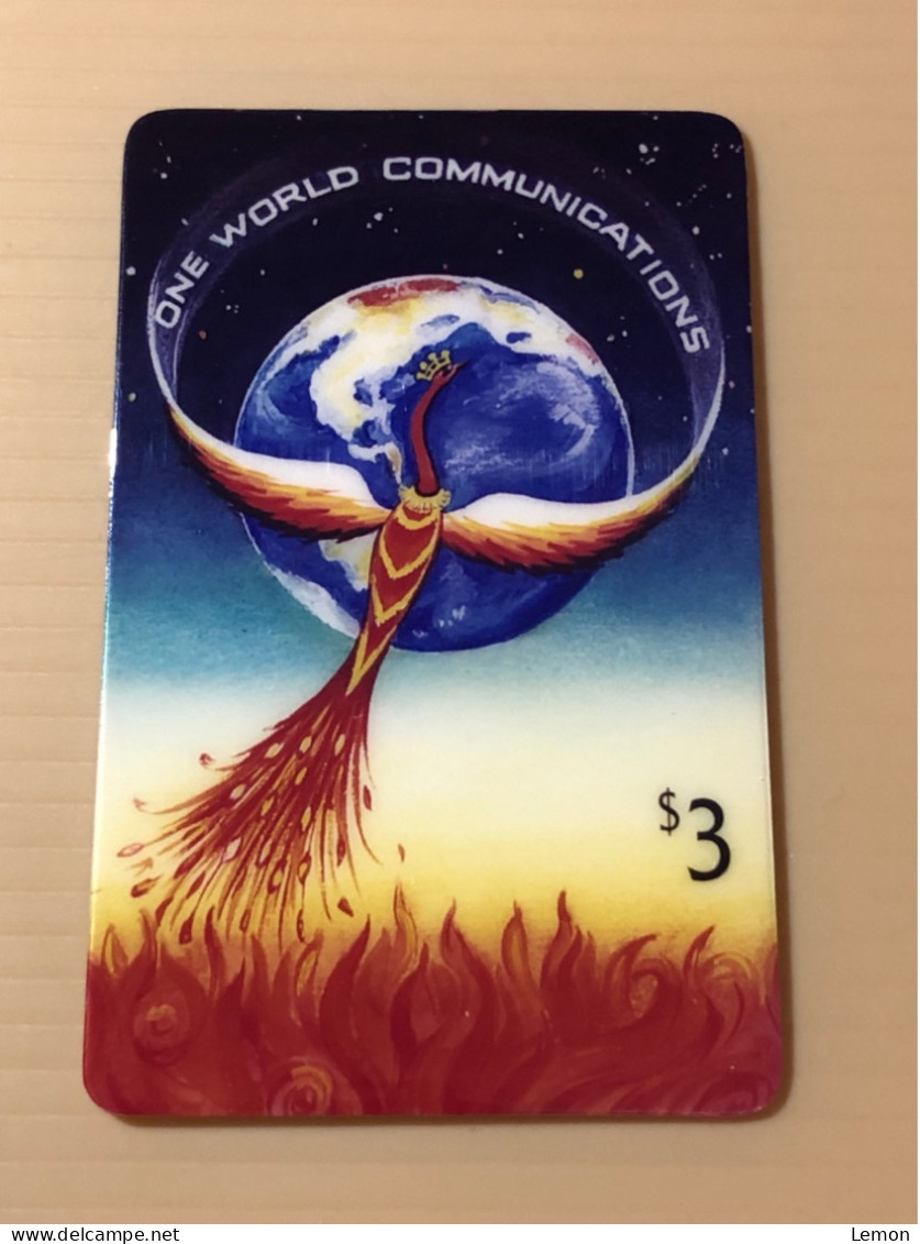 USA UNITED STATES America One World Communication Prepaid Telecard Phonecard, Phoenix Earth Globe, Set Of 1 Card - Collections