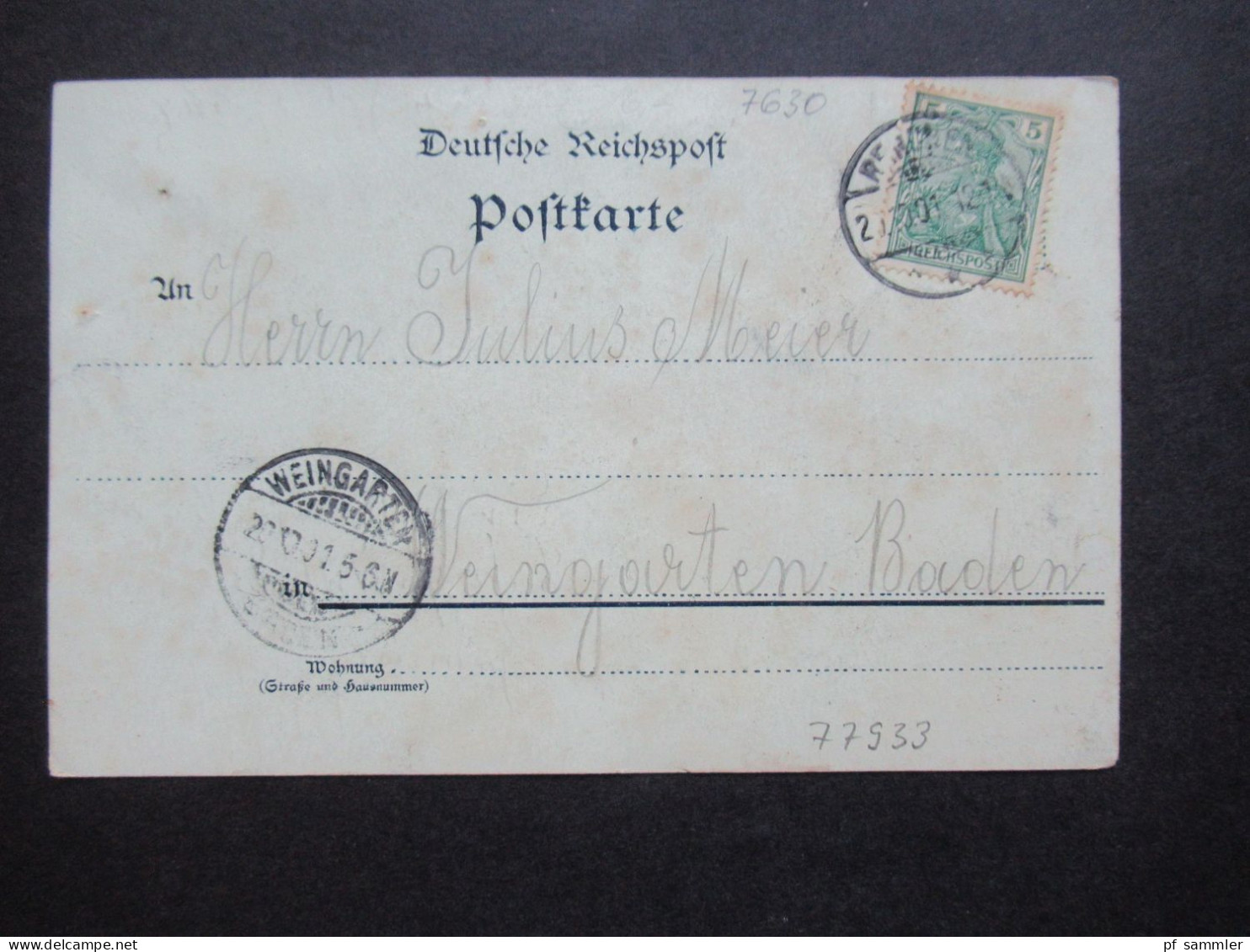 Litho Reichspost 1901 Mehrbild AK Gruss Aus Lahr Verlag Lithogr. Anst. V. Fritz Lorenz, Lahr Stempel Renchen - Greetings From...
