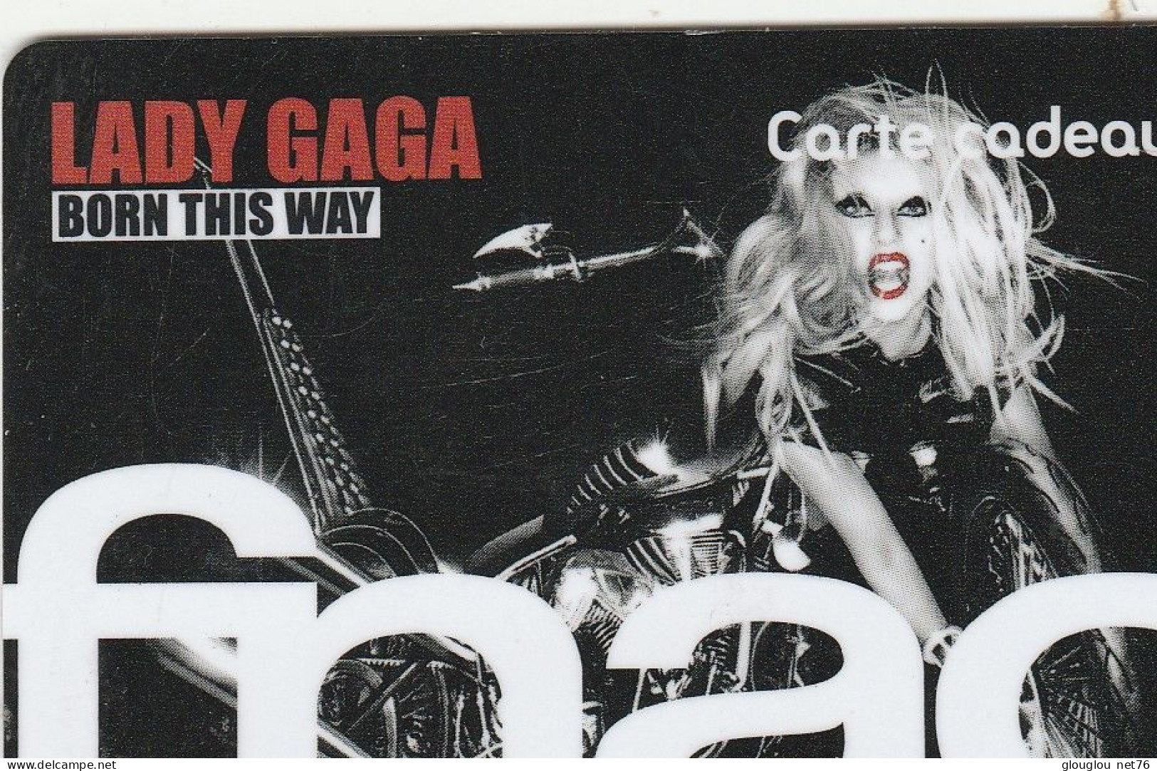 CARTE CADEAU FNAC...LADY GAGA - Variétés