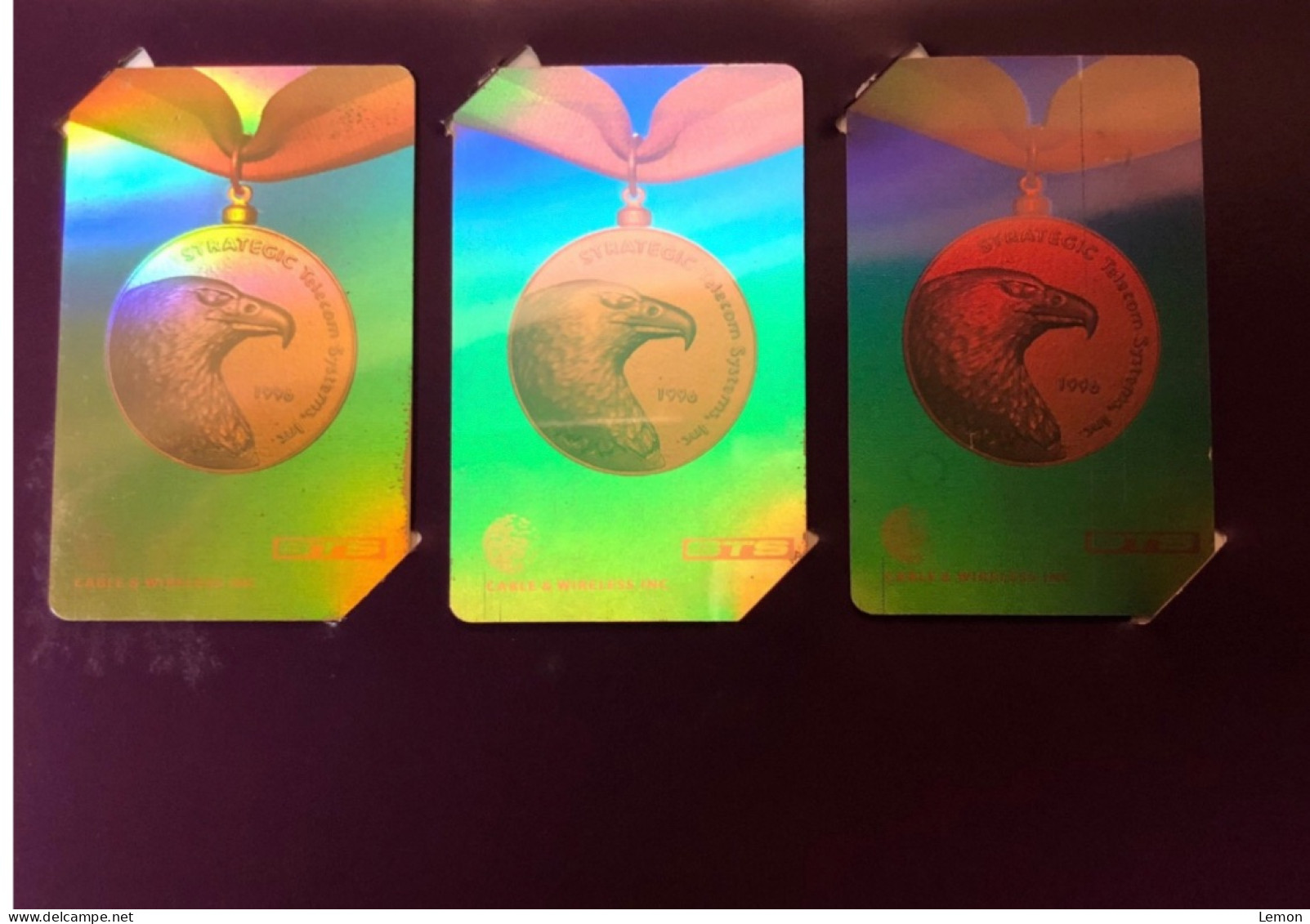 Mint USA UNITED STATES America STS Collection Prepaid Telecard Phonecard,PRECIOUS MEDAL SET,Hologram Set Of 3 Mint Cards - Collections