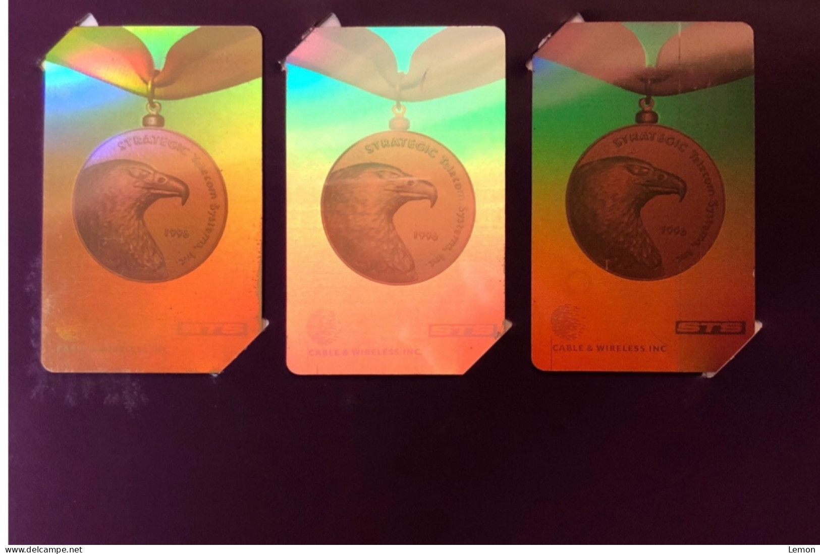 Mint USA UNITED STATES America STS Collection Prepaid Telecard Phonecard,PRECIOUS MEDAL SET,Hologram Set Of 3 Mint Cards - Collezioni