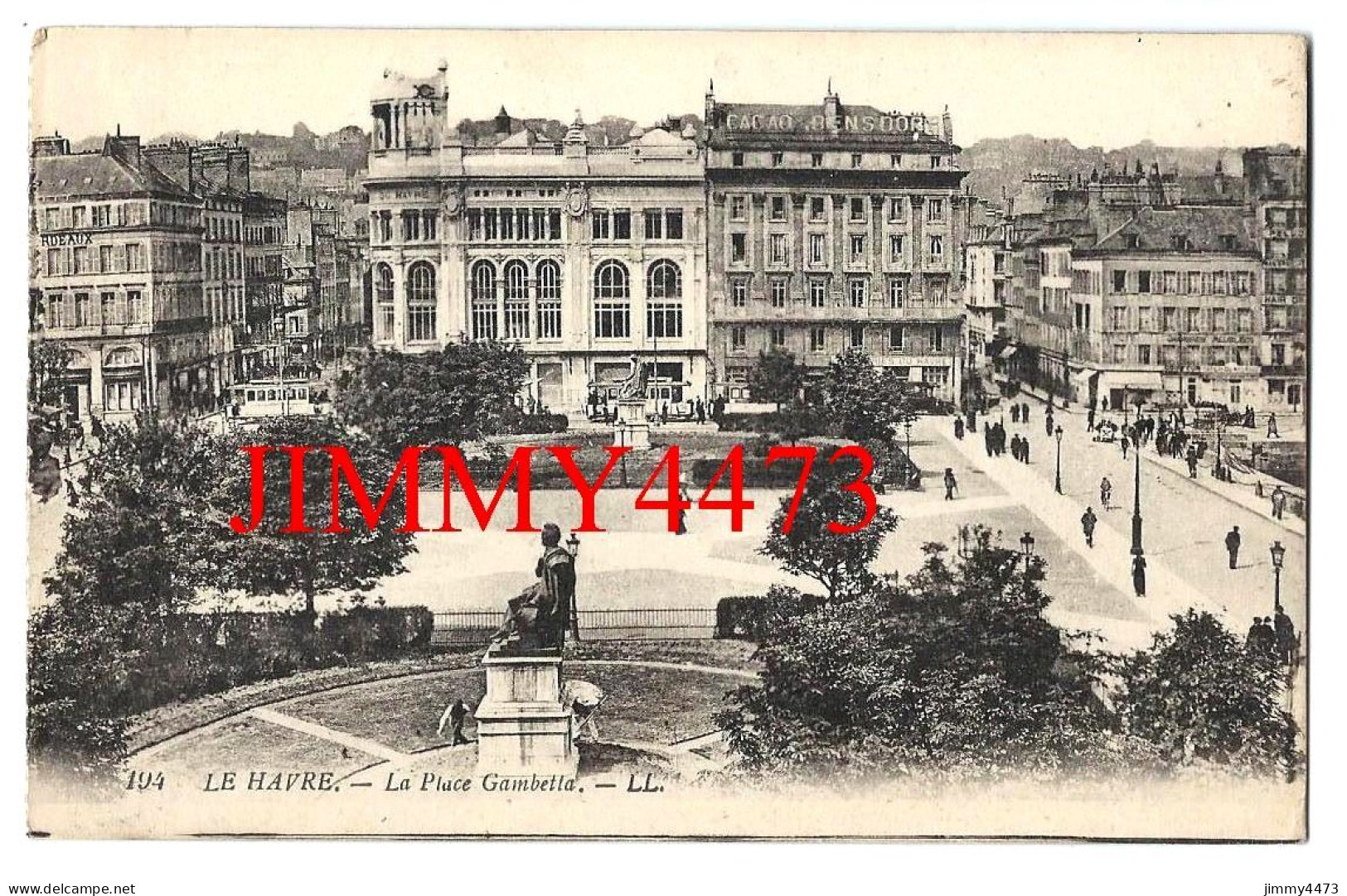 CPA - LE HAVRE - La Place Gambetta ( Rue Bien Animée )  L L - N° 194 - Edit. Lévy Fils Et Cie - Graville