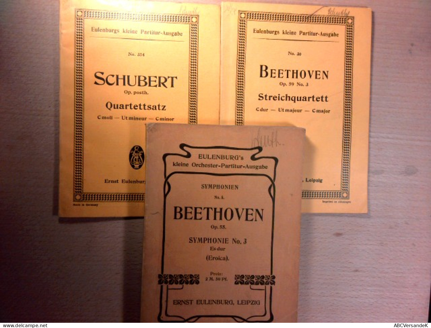 Konvolut (7 Bücher) - Eulenburg's Kleine Orchester-Partitur-Ausgabe, Eulenburg's Kleine Partitur-Ausgabe, Payn - Musique