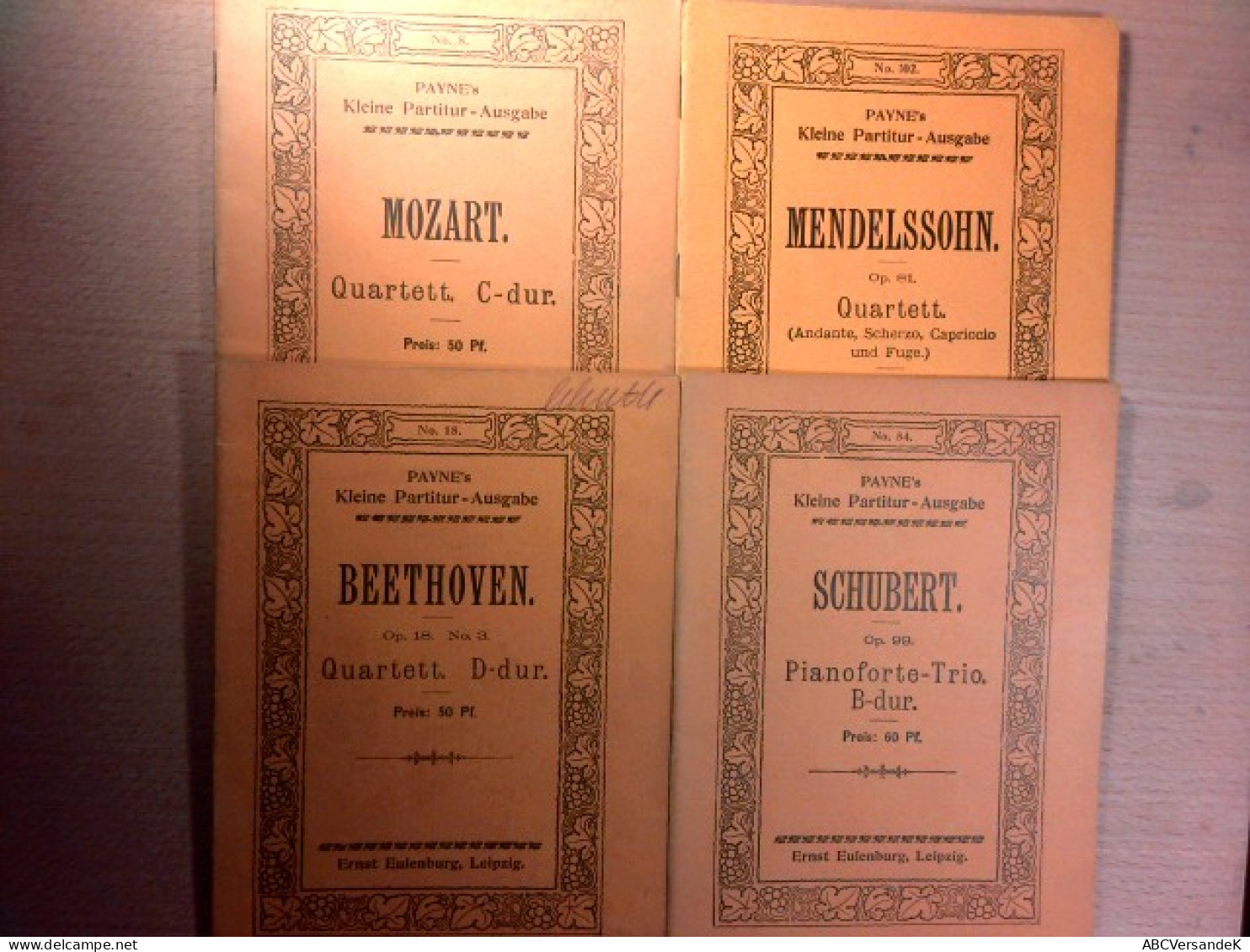 Konvolut (7 Bücher) - Eulenburg's Kleine Orchester-Partitur-Ausgabe, Eulenburg's Kleine Partitur-Ausgabe, Payn - Musique