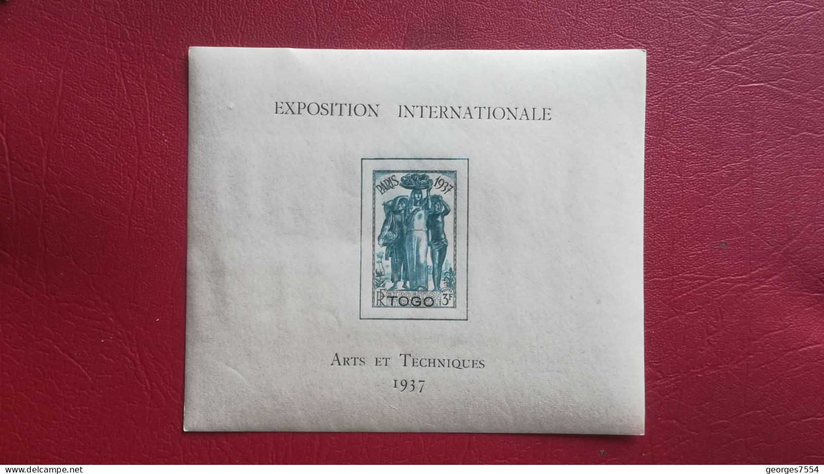 BLOC EXPOSITION INTERNATIONALE - TOGO 1937 - ARTS ET TECHNIQUES NEUF** Sans Trace De Charniere - 1937 Exposition Internationale De Paris