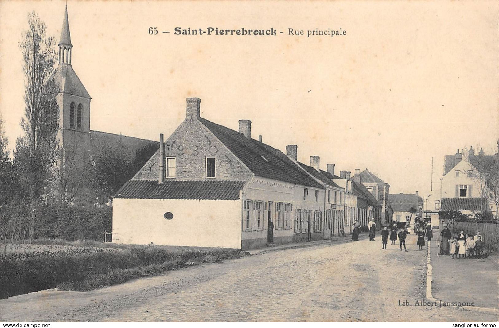 CPA 59 SAINT PIERREBROUCK RUE PRINCIPALE - Altri & Non Classificati