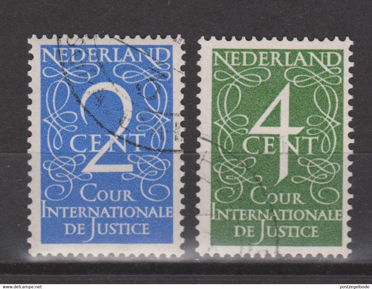 NVPH Nederland Netherlands Pays Bas Niederlande Holanda 25-26 Used Dienst Zegel Service Stamp Timbre Cour Sello Oficio - Dienstmarken