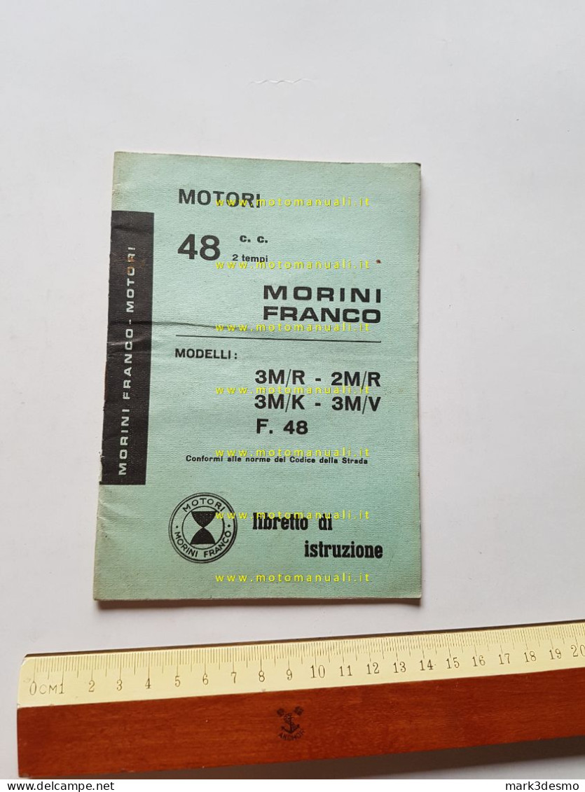 Morini Franco Motori 50 3M-R-K-V-2M-F 48 Anni 60 Manuale Uso Originale - Moto