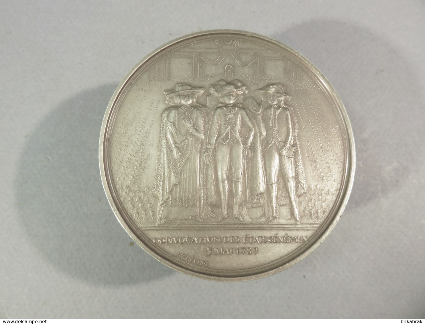 # MEDAILLE BICENTENAIRE DE LA REVOLUTION - Histoire De France Berechel - Bronzen