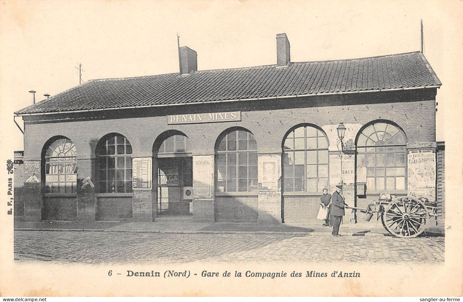 CPA 59 DENAIN GARE DES COMPAGNIES DES MINES D'ANZIN - Other & Unclassified