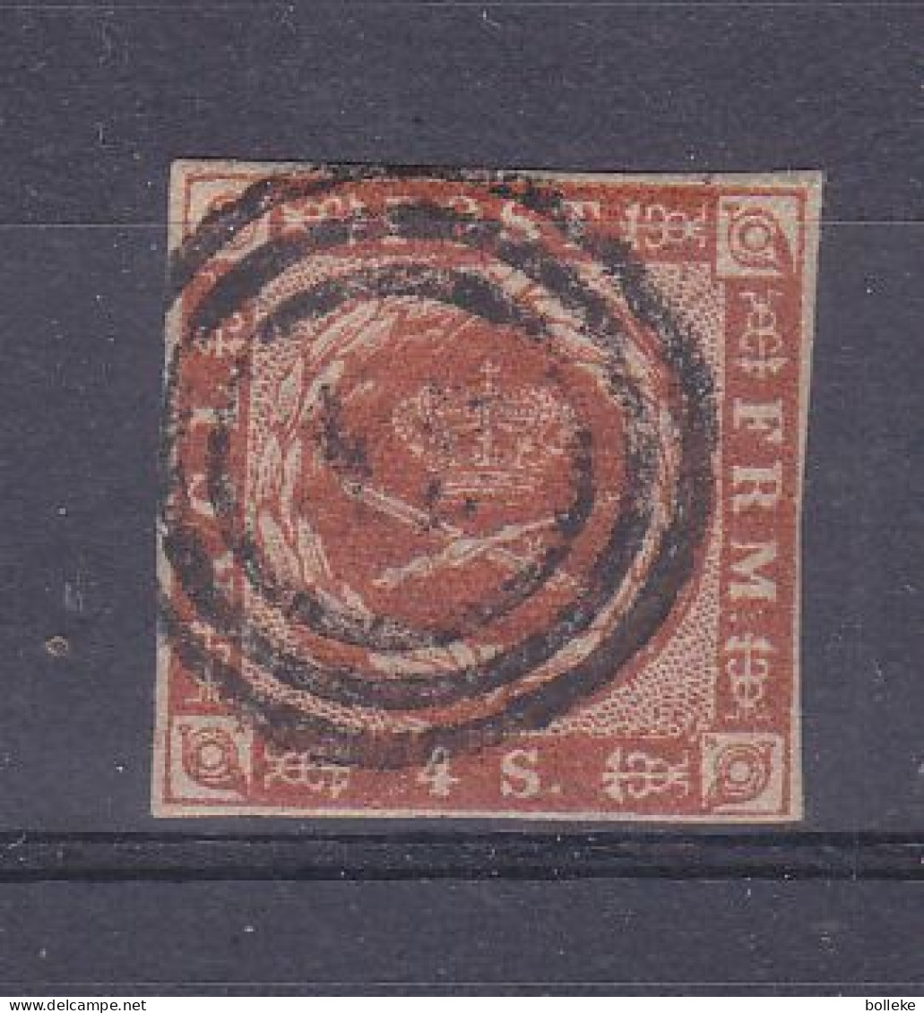 Danemark - Yvert 4 Oblitéré - 4 Marges - Valeur 25 Euros - Used Stamps