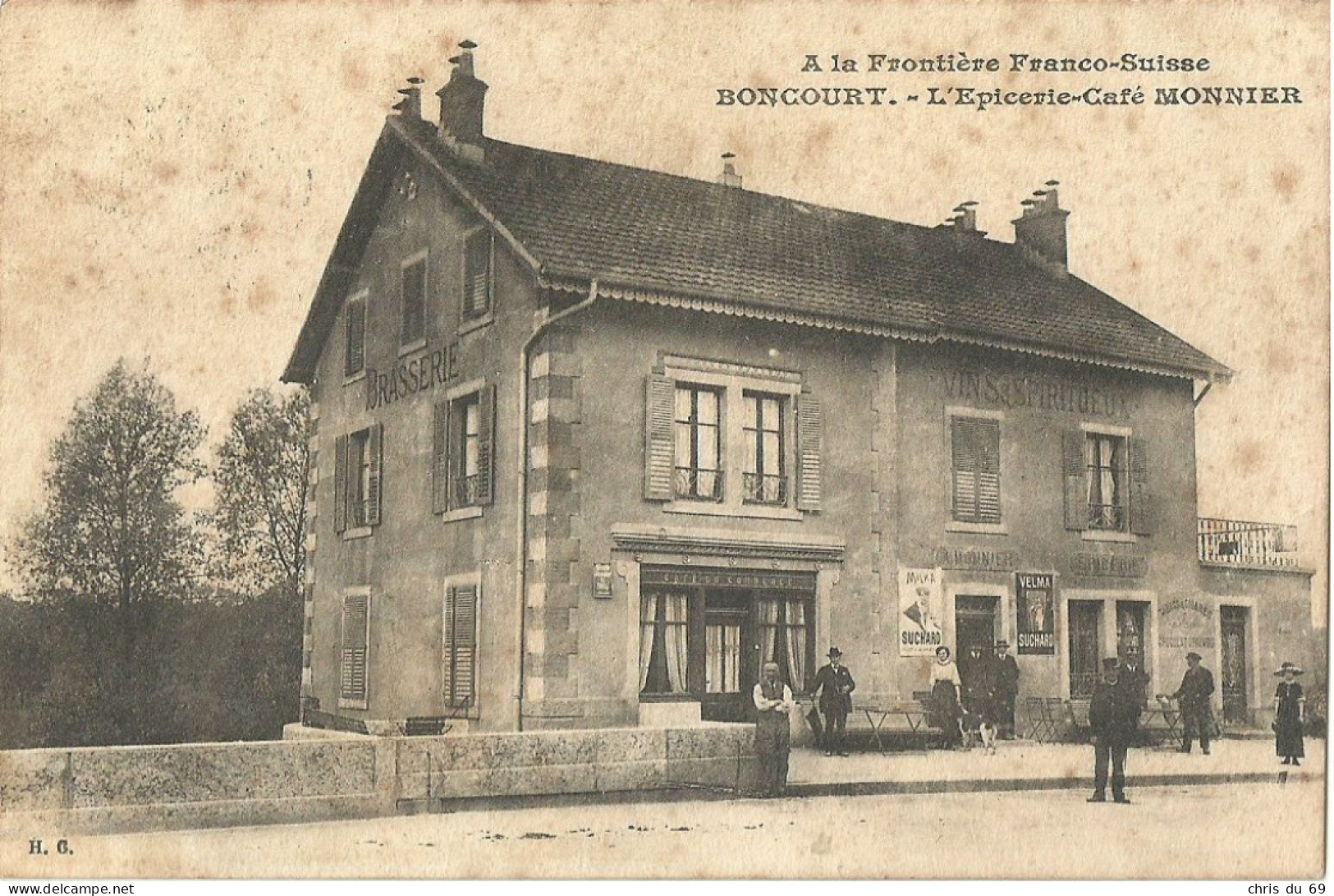 A La Frontiere Franco Suisse Boncourt L Epicerie Cafe Monnier - Court