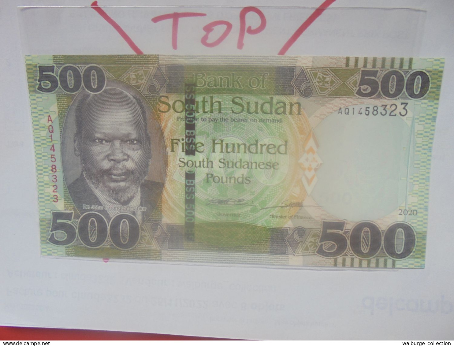 SOUDAN (SUD) 500 POUNDS 2020 Neuf (B.29) - South Sudan