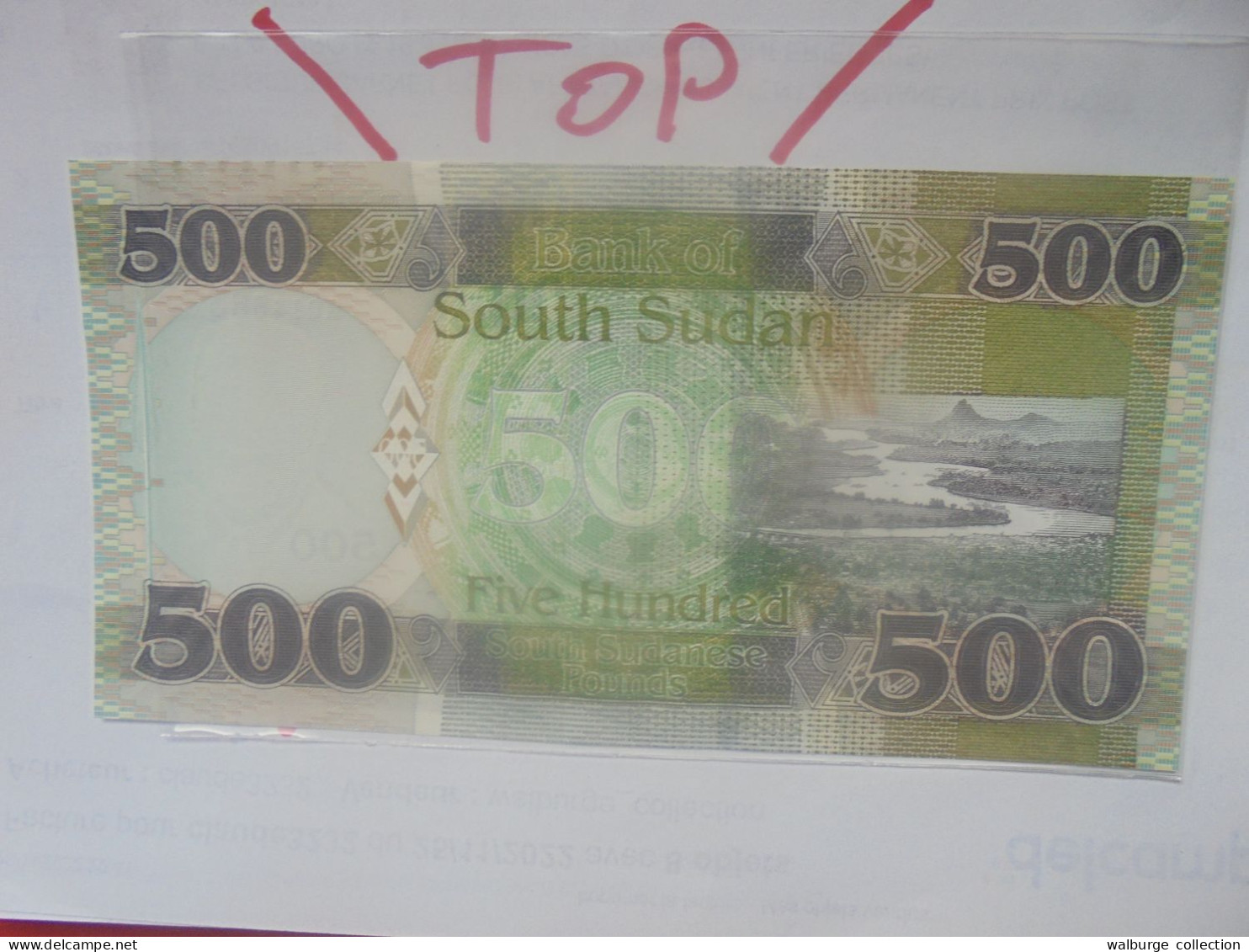 SOUDAN (SUD) 500 POUNDS 2020 Neuf (B.29) - Sudán Del Sur