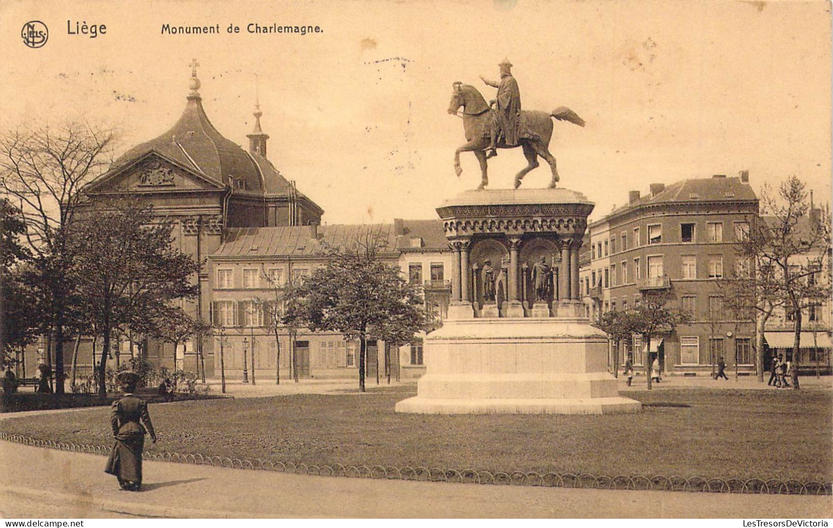 BELGIQUE - LIEGE - Monument De Charlemagne - Ed Nels - Carte Postale Ancienne - Liège