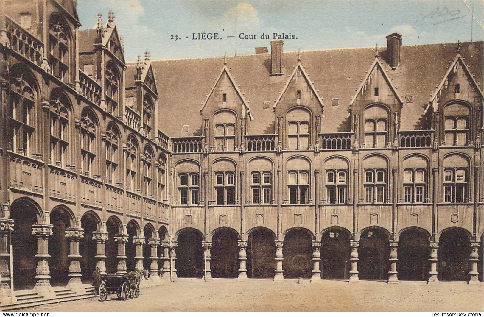 BELGIQUE - LIEGE - Cour Du Palais - Carte Postale Ancienne - Luik