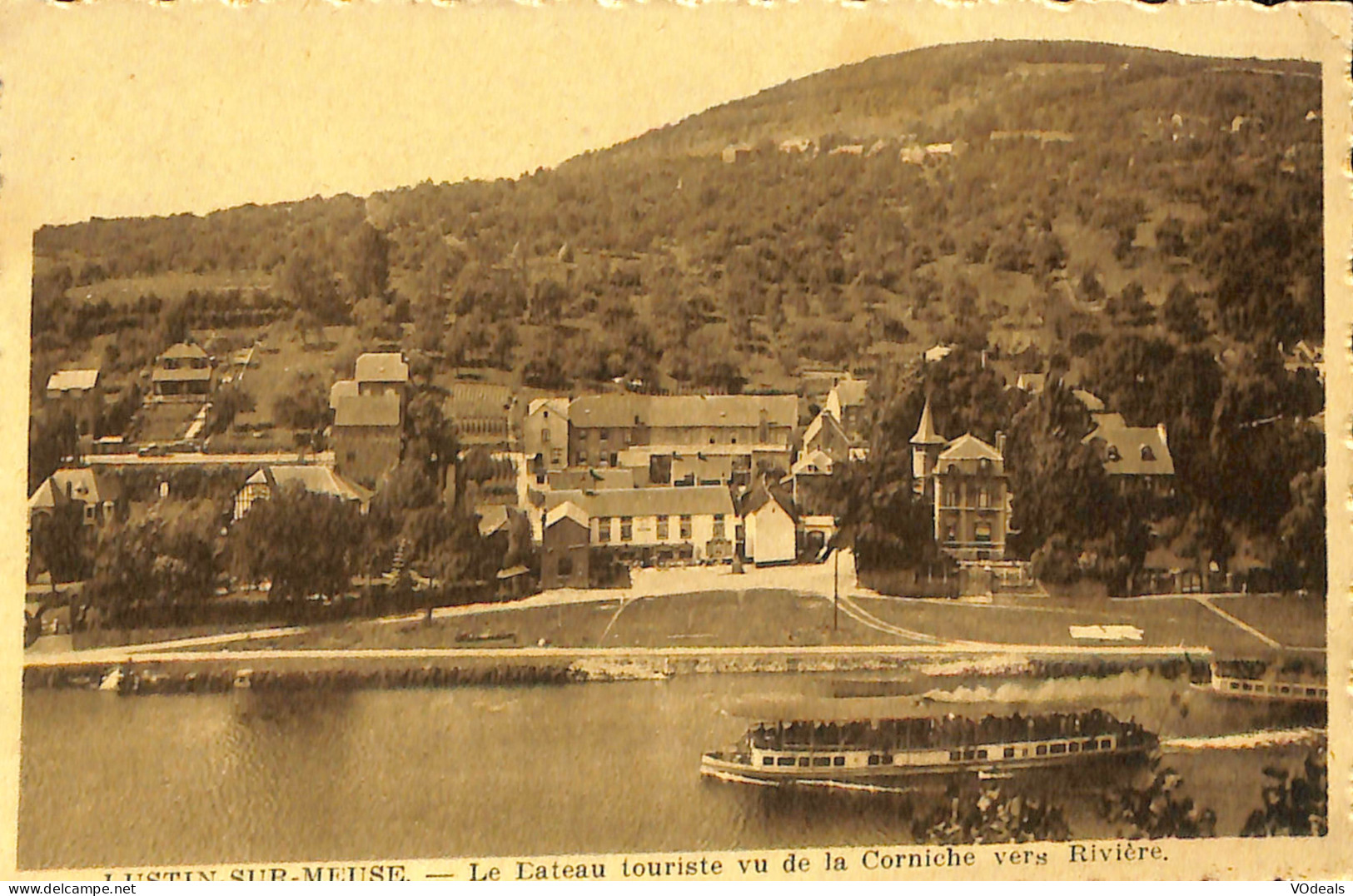 Belgique - Namur - Lustin-sur-Meuse - Le Bateau Touriste Vu De La Corniche Vers Rivière - Profondeville