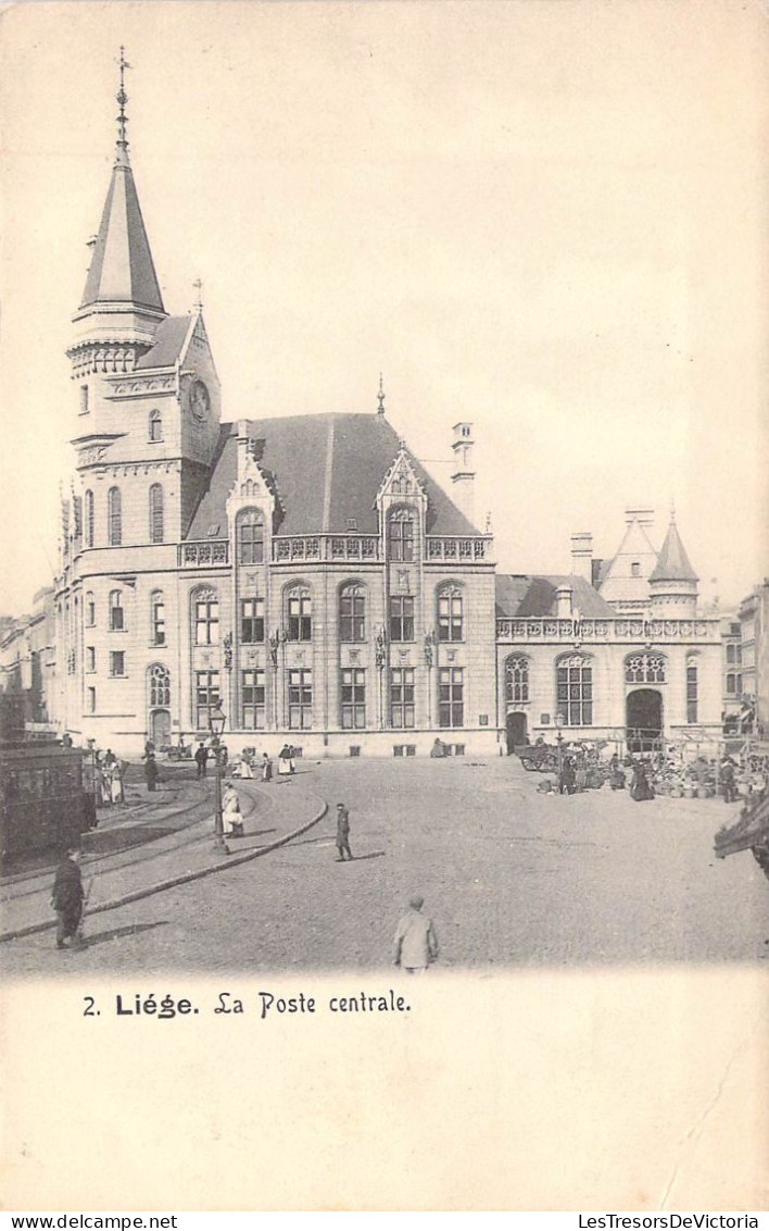 BELGIQUE - LIEGE - La Poste Centrale - Carte Postale Ancienne - Luik