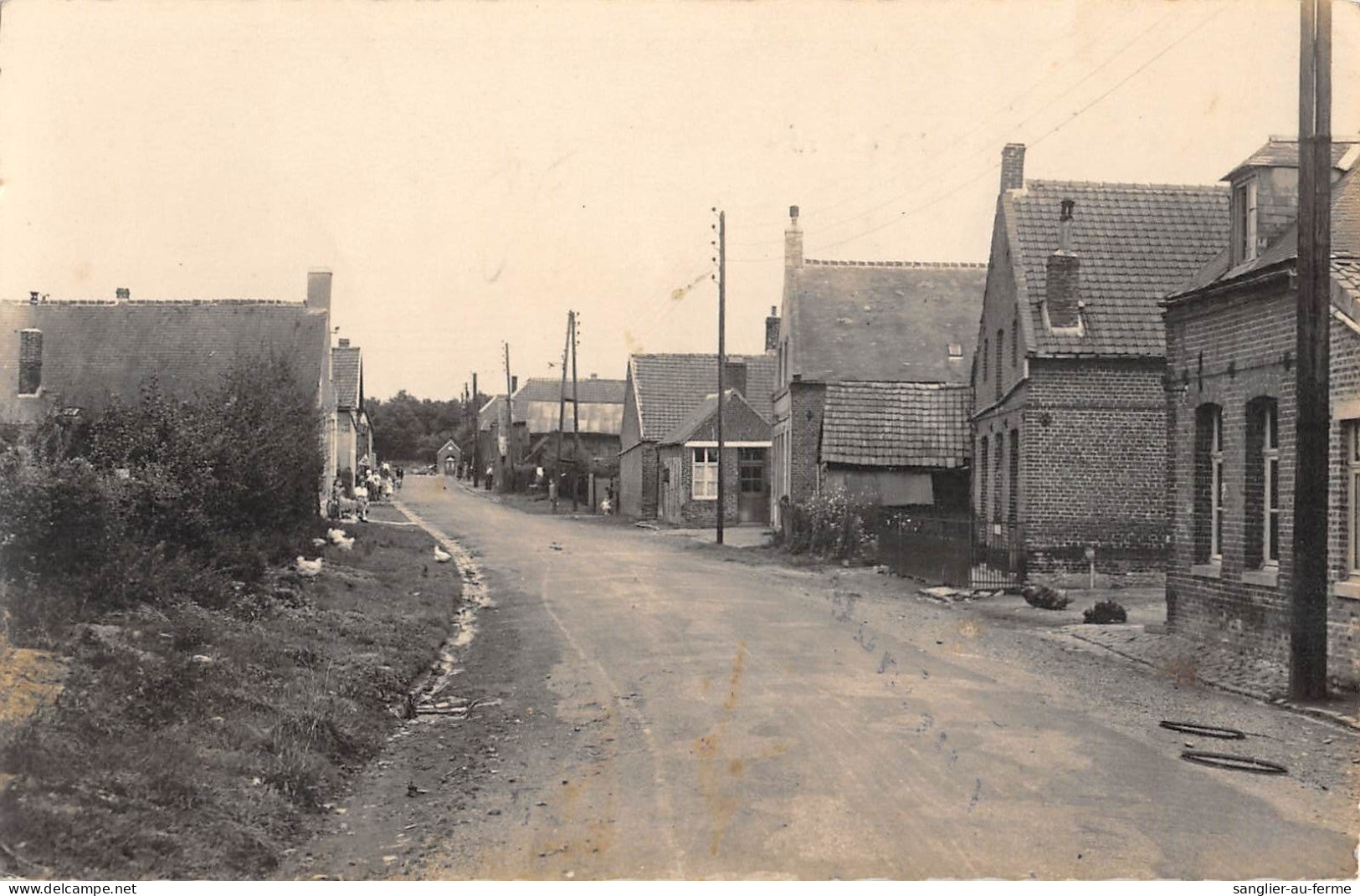 CPA 59 PREUX AUX BOIS LA RUE DU BOIS / CPA RARE - Sonstige & Ohne Zuordnung