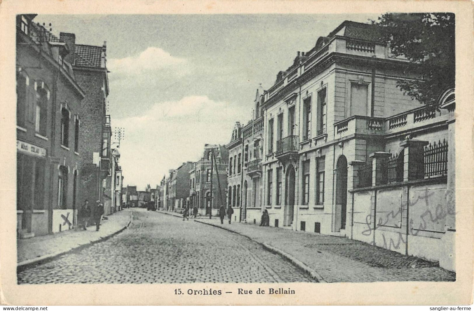 CPA 59 ORCHIES RUE DE BELLAIN - Other & Unclassified