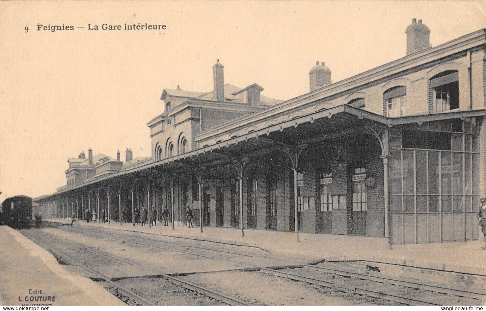 CPA 59 FEIGNIES LA GARE INTERIEURE / CPA RARE - Other & Unclassified